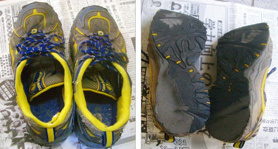 ジョギングシューズ（ウォーキング用の靴）補修