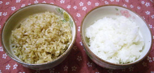 玄米と白米
